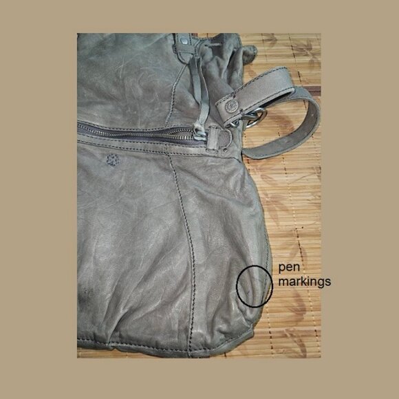 Lucky Brand Messenger Gray Italian Leather, handbag, shoulder, crossbody bag - Picture 14 of 14